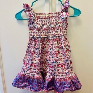 Crewcuts Purple Glittery Smocked Dress